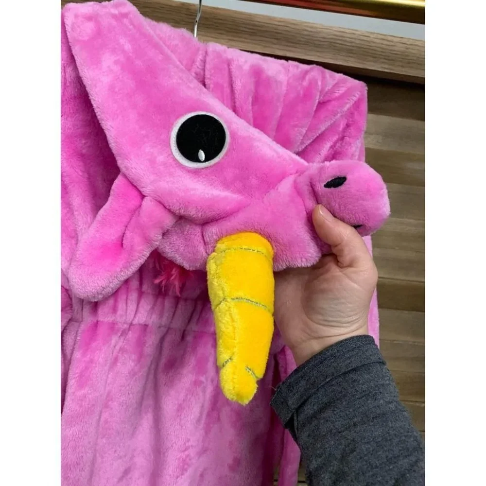 Girls Unicorn Hooded Robe Pink Small to Medium U4